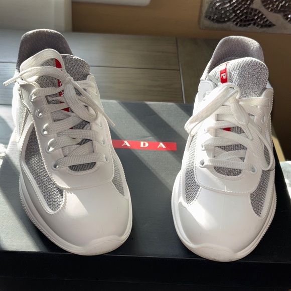 AUTHENTIC ❤️Prada ❤️Cup Soft rubber and bike fabric sneakers
Size:39/9 US - Picture 3 of 17